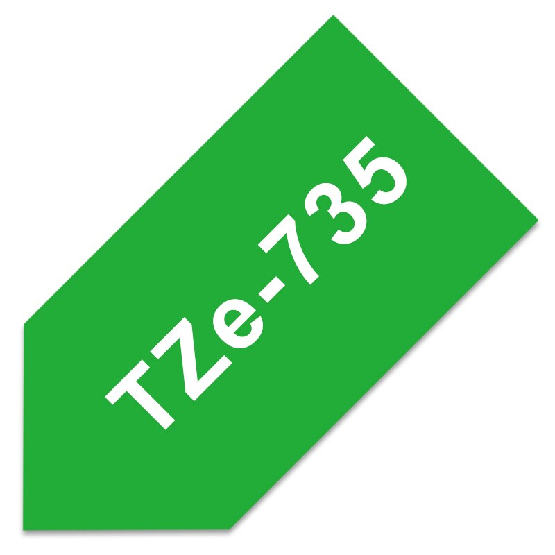 TZe-231 Label Tapes for Brother P-touch 12mm Tape 1PCS TZe 231 Black on White tze Tape Compatible for Brother PTH100 PTD210: white on green