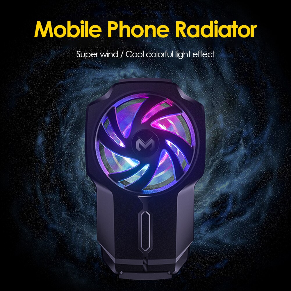 Gaming Smart Phone Cooling Fan USB Rechargeable Portable Universal Mobile Gamepad Radiator Cooler Heat Sink