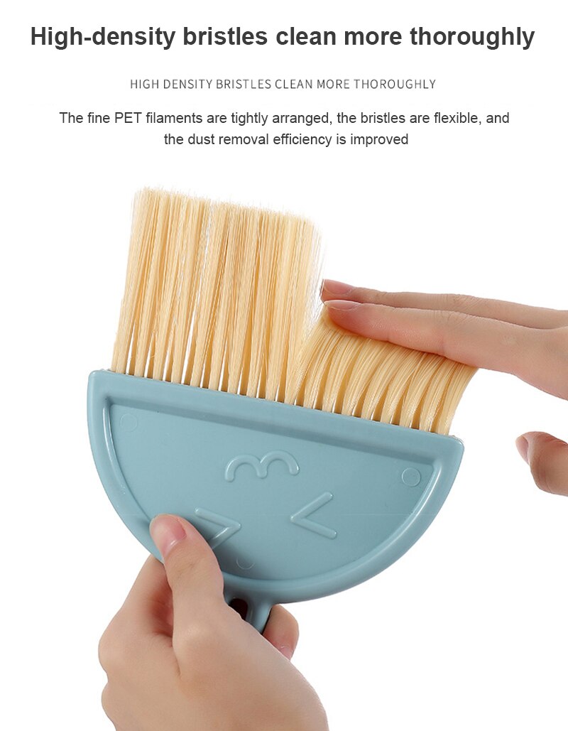 Household Mini Dustpan Broom Desktop Small Broom Sweep Cleaning Brush Two-Piece Set Keyboard Brush Household Cleaning Tool