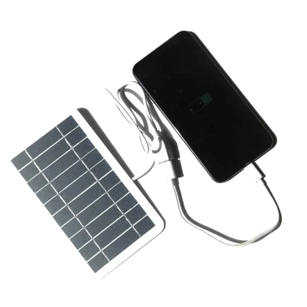 5v 5w aurinkopaneeli kannettava aurinkolatausalusta usb-turvallisella latausvakauttimella akkulaturi ulkokäyttöön matkapuhelimen virtalähde