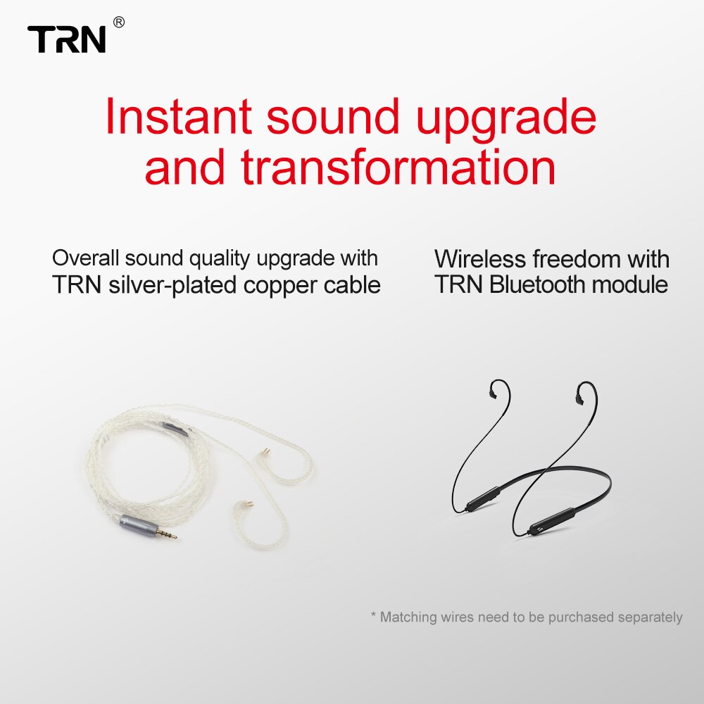 Original TRN V30 Kopfhörer 2BA + 1DD Triple Hybrid Treiber Bass In-ohr Abnehmbare Kabel HIFI Monitor Kopfhörer Mit 2PIN 0,75 MM