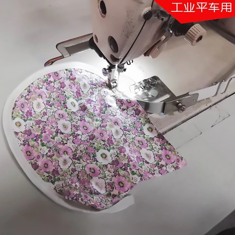 Industrial Sewing Machine Folders Tape Binder For Single Needle Lockstitch With Rubber Band Ribbon Hemming Presser Foot