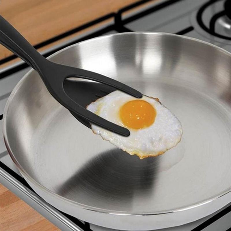 Tortilla tostada de huevo 2 en 1, espátula volteada de silicona, espátula para tortilla, tostada, huevo frito, accesorios de herramientas de cocina, herramientas para huevos