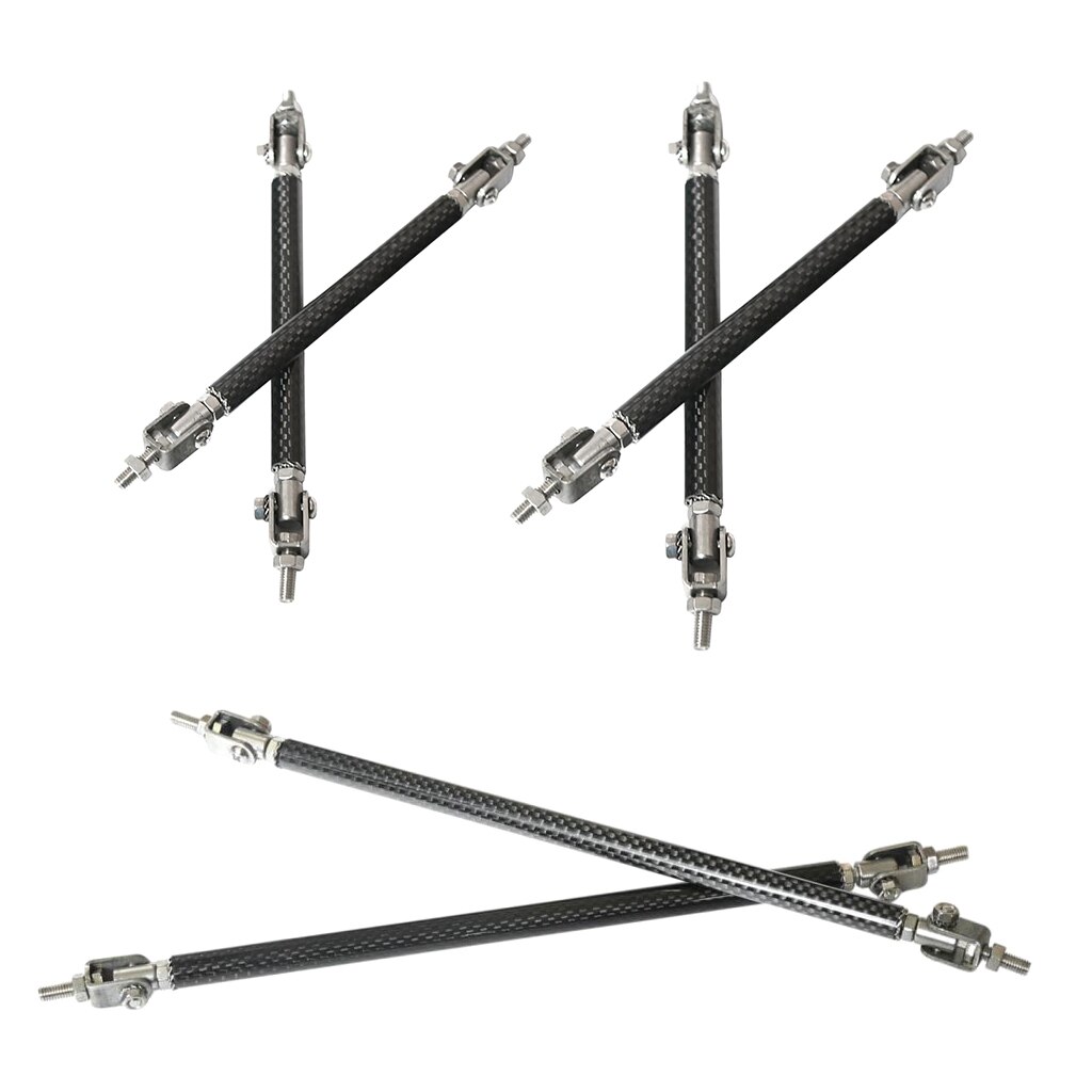 Heavy Duty Car Truck Front Bumper Lip Splitter Strut Rod Tie Support Bars