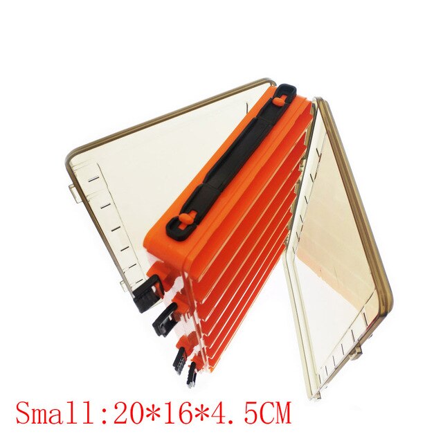 Double-Sided 14 Grid Fishing Tackle Box Sea Fishing Reservoir Fishing Box High-Strength Fishing Bait Box Fishing Accessory Box: 3