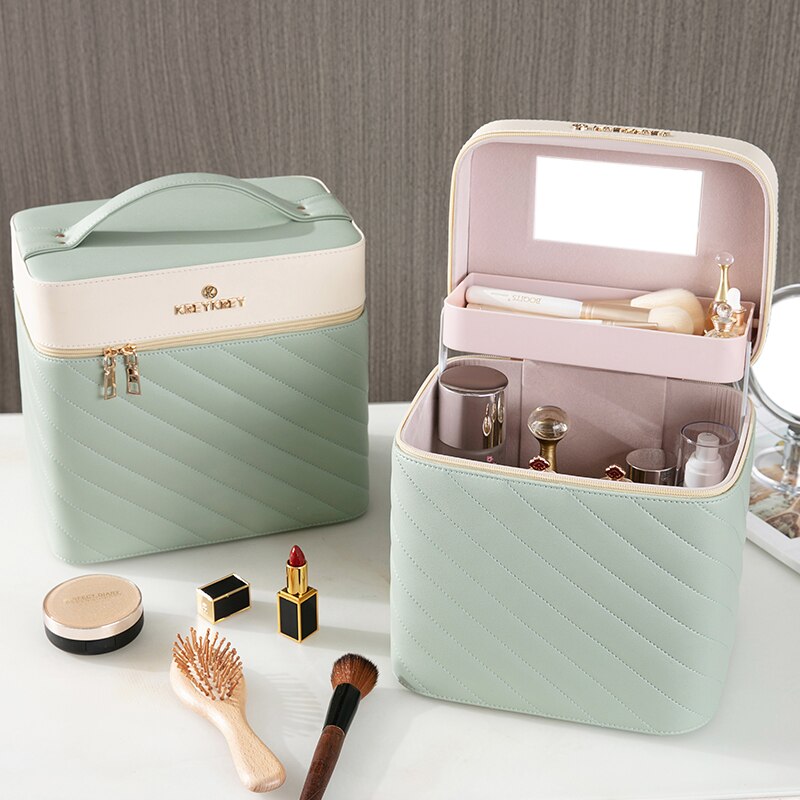 Makeup Bag Toiletry Cosmetic Storage Box Portable travel Make Up Suitcase: 15