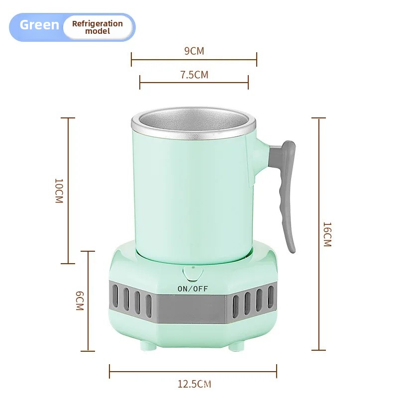 Quick Cooling Cup Beverage Physical Cooling Ice Making Heating Office Desktop Cold And Dual Purpose Rapid Cooling Cup: Yellow / Double Jars