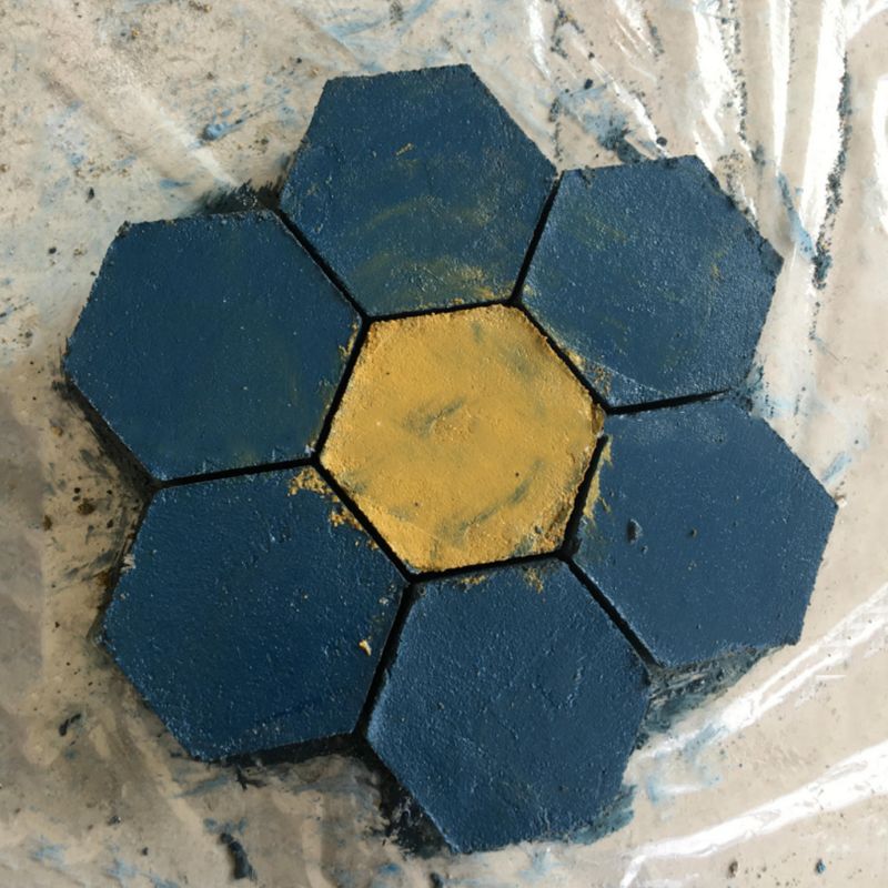 Hexagon DIY Kunststoff Pflaster Beton treten Auffahrt Pflaster Stein Pfad bilden Terrasse Hersteller Schimmel Fertiger Garten Dekor L5Ihr