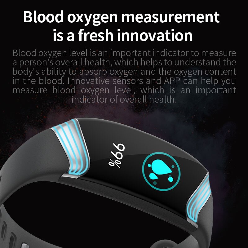 E20 SmartWatch LED Colorful Lighting IP67 Waterproof Night Run Bracelet 24 Hour Heart Rate Blood Oxygen for Android IOS PK M3 M5