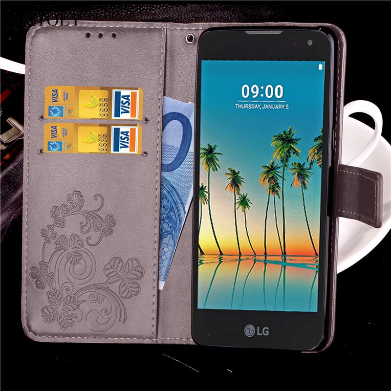 HATOLY For Phone Case LG K3 Cover 4.5'' Flip PU Leather & TPU Holster Case For LG K3 Case K3 Funda With Card Slot