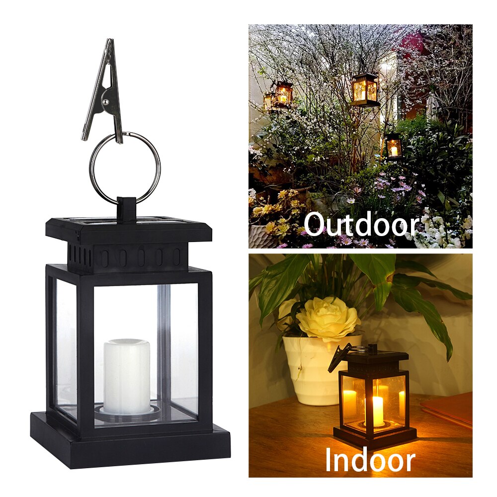 Rechargeable Flameless Candle Waterproof Candle Light LED Solar Light Outdoor Garden Lamp Decoration Night Security Wall Light