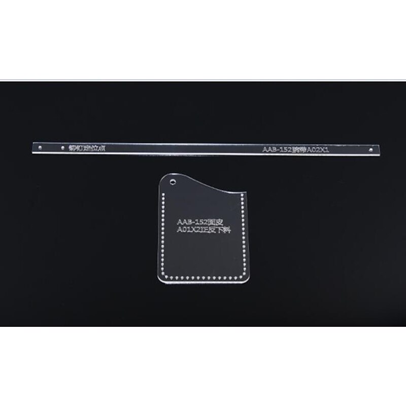 DIY handmade leather card package card clip acrylic template durable pattern 7.5*10.5*0.5cm