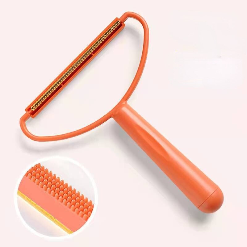 Mini rasoir en tissu Fuzz pour tapis, manteau en laine, vêtements, brosse, dissolvant de peluches de fourrure: orange
