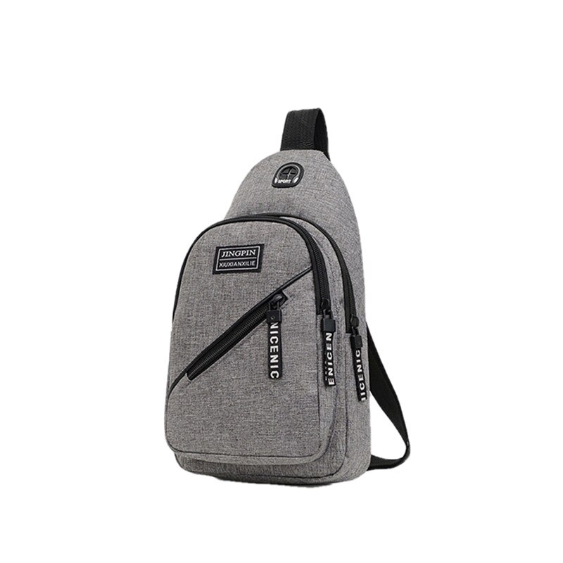 Mannen Schoudertas Sling Borst Pakken Canvas Sport Crossbody Handtassen For A Mannen Borst Zakken Riem Taille Packs: Glay