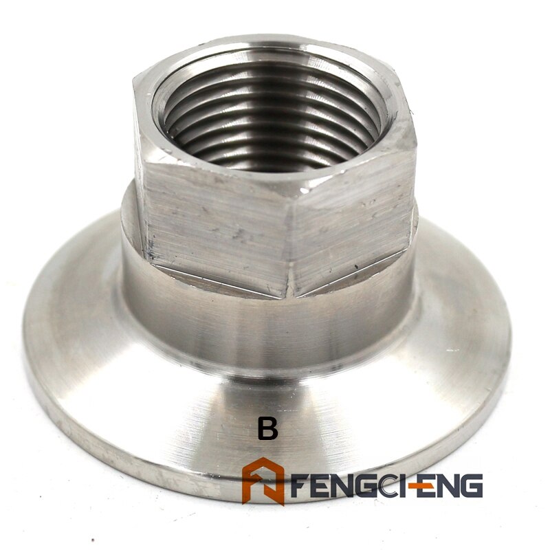 1.5"Tri Clamp X Beer Thread 304 Stainless Sanitary Homebrew Beer Hardware