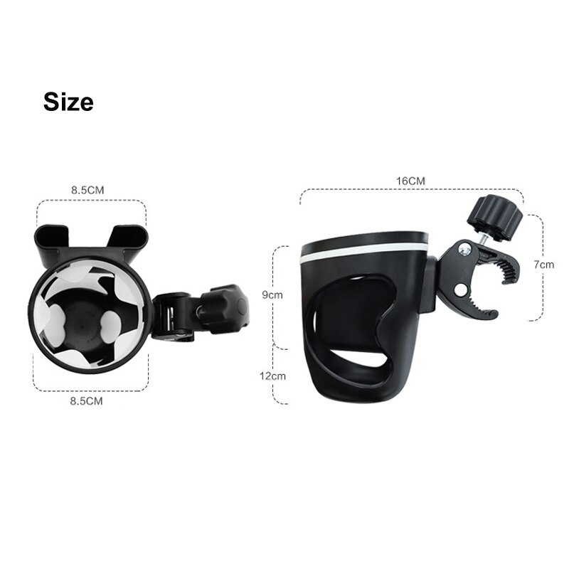 Accesorios para cochecito de bebé, portavasos Universal con soporte de montaje ajustable, soporte para teléfono móvil, Compatible con Bugaboo Bee