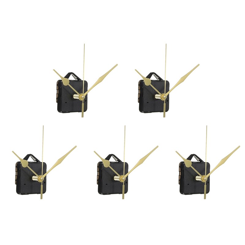 Mecanismo de reloj de pared de 5 piezas, mecanismo de reloj de cuarzo, herramientas de reparación, Kit de piezas