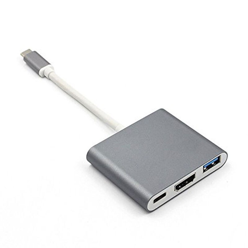 Usb C Hub Naar Hdmi-Compatibel Adapter Thunderbolt 3 Usb Type C Hub Voor Macbook Pro/Air/huawei Mate