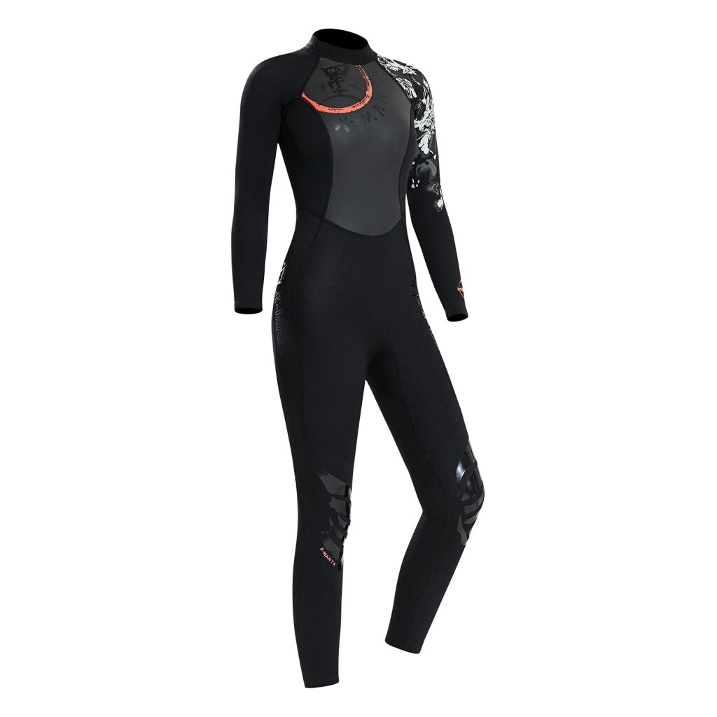 Women's Wetsuit - Full Body Back Zip Neoprene Dive Suit for Water Sports
