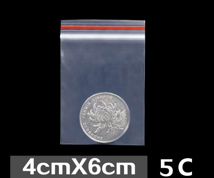 10 sizes Small Mini Zip lock Baggies Plastic Packaging Bags Transparent Plastic zipper bag ziplock Packing Storage Bags 100pcs