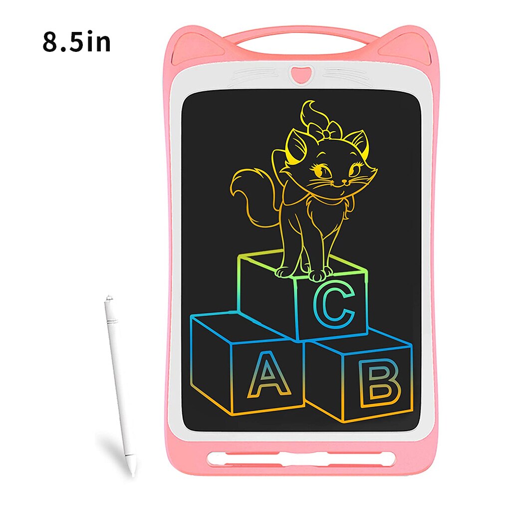 Tablette LCD pour dessin et peinture électrique, 8.5/12 pouces, planche à dessin pour enfants: 8.5 Inche pink