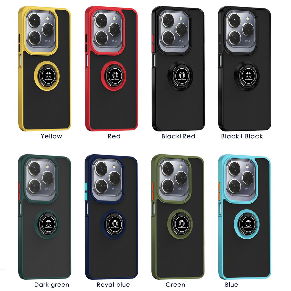 Rotatable bracket Phone case for Infinix 40 Pro 40i 30 Play NFC 30i 20 20s 12 12i 11 11S 10 Car Holder Finger Ring Cover