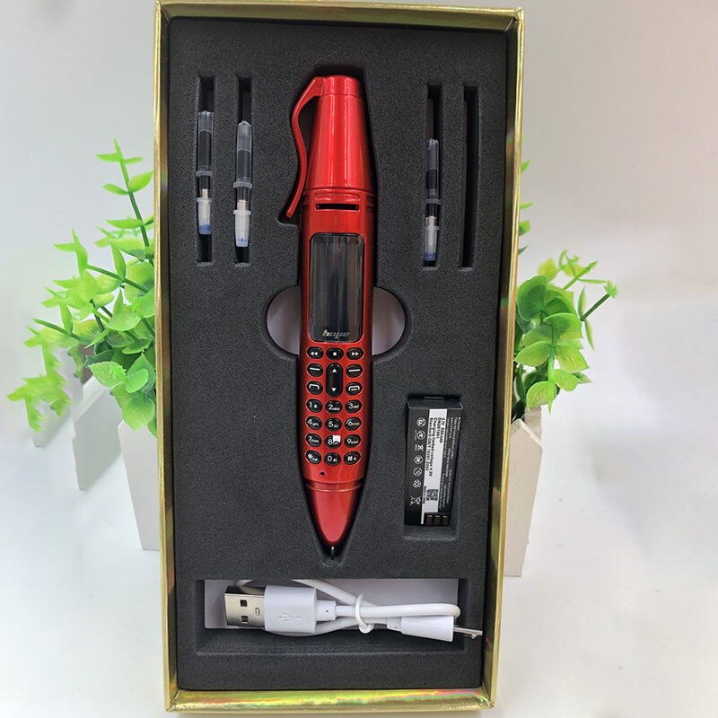 Cross-border AK007 Multifunctional Remote Noise Reduction Backclip Recording Pen Plug Card Acoustic Control External Player Prof: Russian key 8G card / red