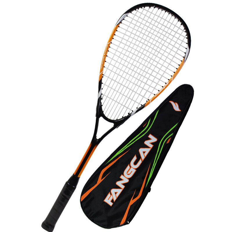 FANGCAN Ultralight Training Squash Racket Aluminum Alloy with Carry Bag: 1 Orange