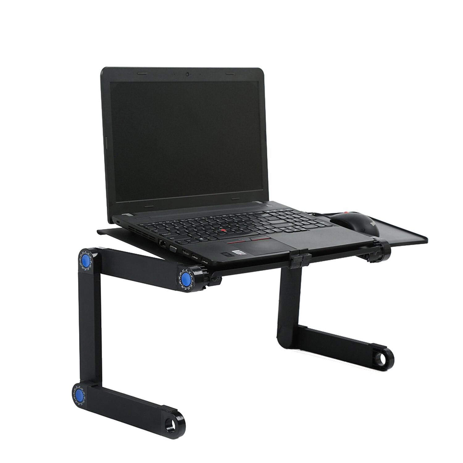 Adjustable Aluminum Laptop Stand Lap Desk Portable TV Bed Lap Desk Tray PC Table Stand Notebook Table Desk Stand with Mouse Pad
