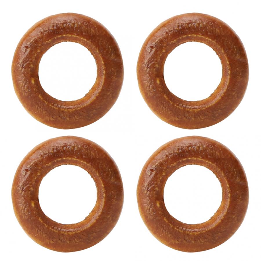 500Pcs DIY Wooden Ring 1.25cm Wood Ring Kit Wooden DIY Craft Material Jewelry Accessories Coffee Color