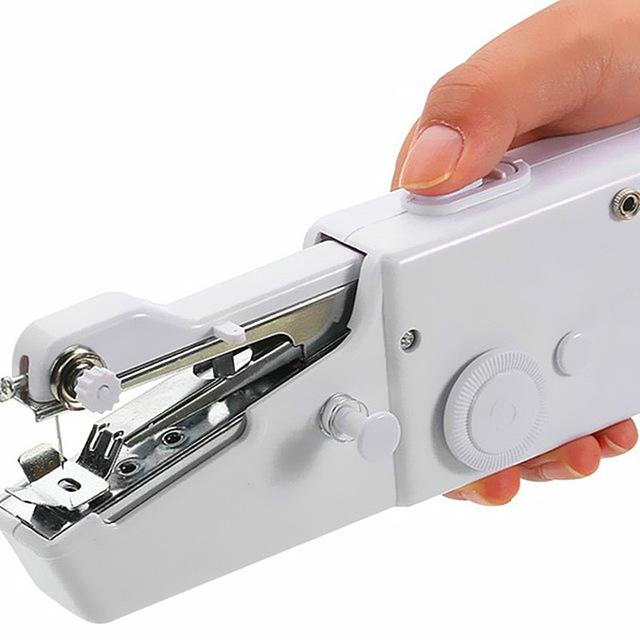 Mini Draagbare Handheld Naaimachines Naaien Handwerken Cordless Kleding Stoffen Elektrische Naaimachine Stitch Set: Default Title