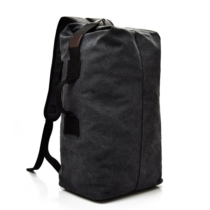 Large Capacity Man Travel Bag Mountaineering Backpack Men Bags Canvas Bucket Shoulder Bag Preppy Male Canvas Backpacks