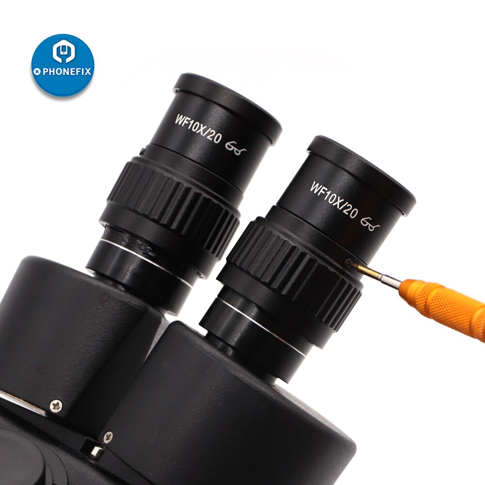 1 paire WF 10X/20X trinoculaire stéréo Microscope oculaires WF10X/20 WF20X/10 22mm large champ de vision 30mm taille de montage