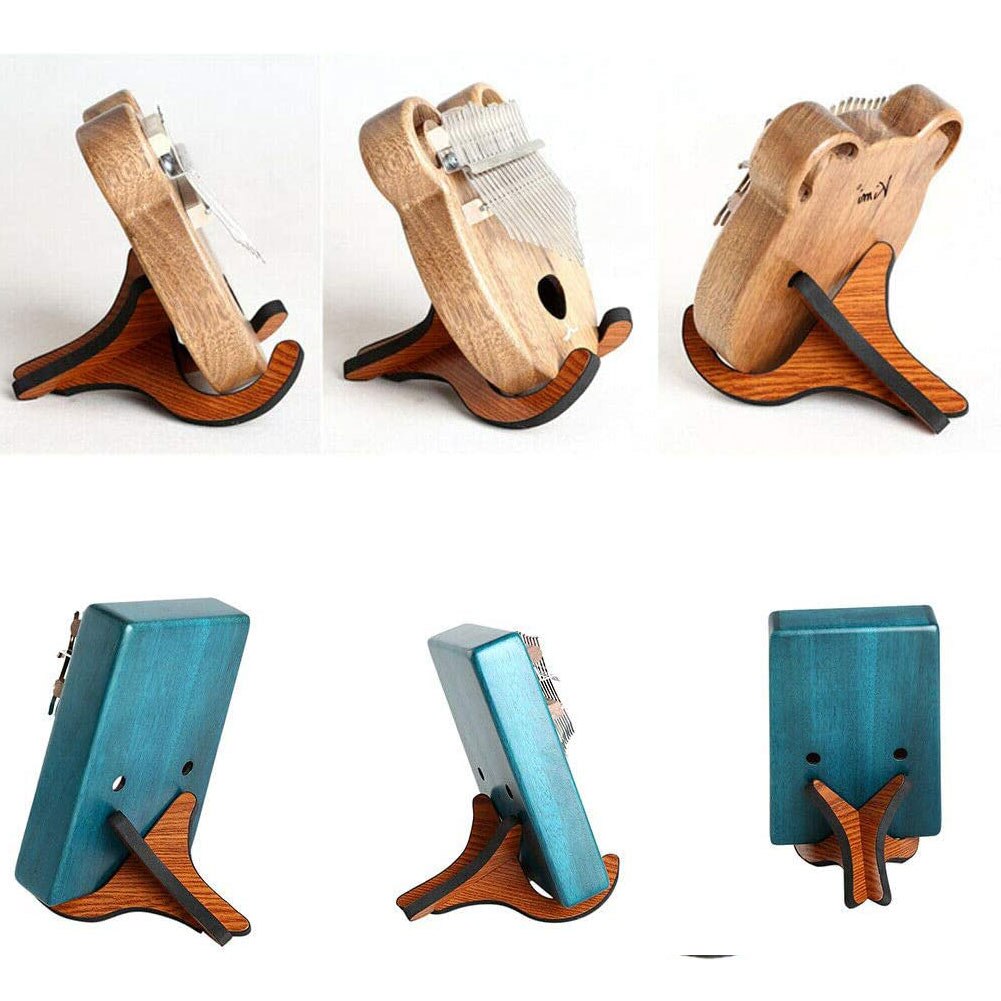 Draagbare Opvouwbare Houten Houder Stand Inklapbare Display Stand Rack Voor Carlimba Piano Accessoires Verticale Houten Beugel