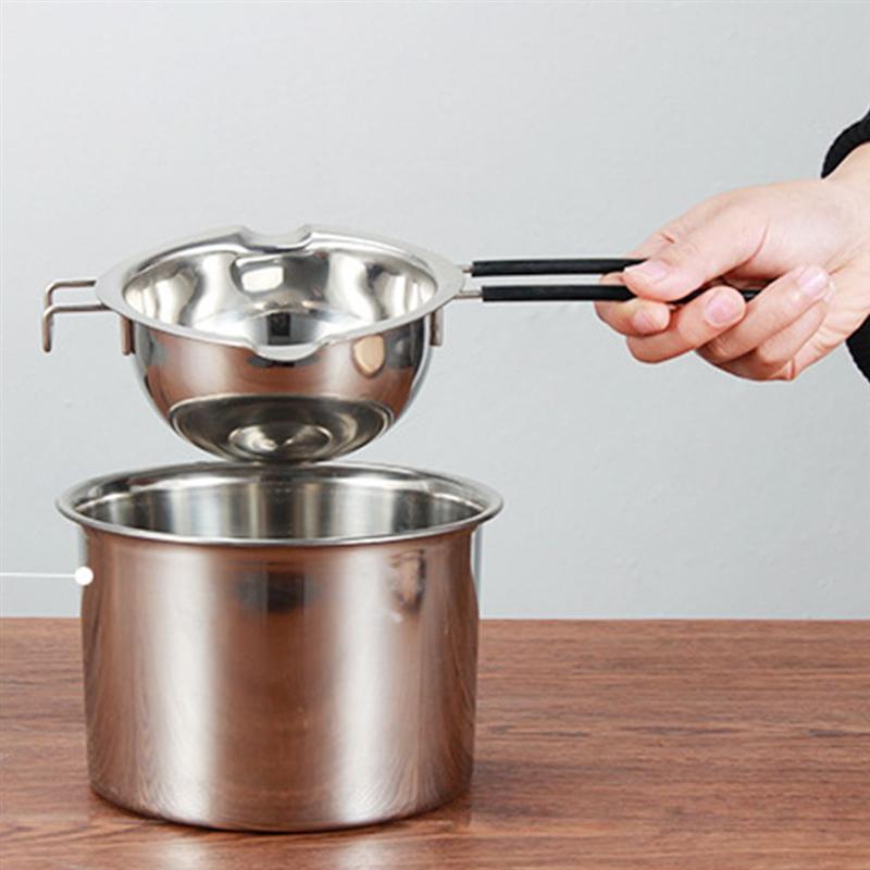 2 Stuks Chocolade Potten Rvs Potten Smelten Bowls Keuken Benodigdheden Chocolade Melting Pot Verwarming Pot Boter Smelten Pot