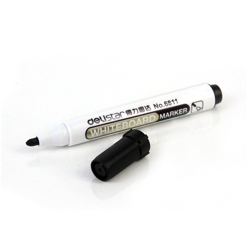 1Pc Deli 2Mm Whiteboard Markers Wissen Marker Pen Kinderen Tekening Pinting Graffiti Kantoor School Briefpapier 3 Kleuren