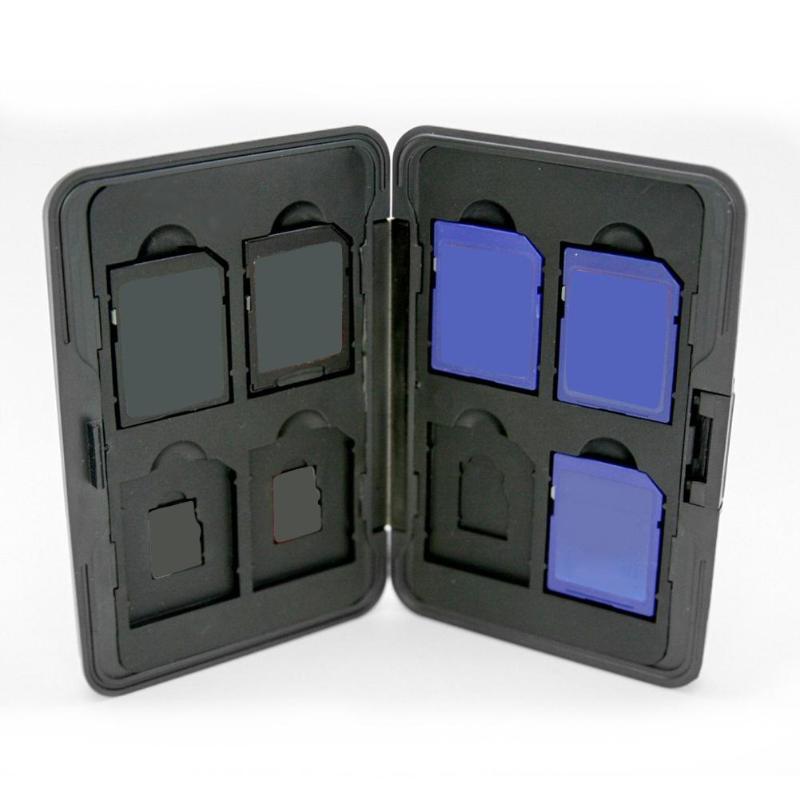 JJC Étui De Rangement 24 Cartes Micro SD + 12 CFexpress Type-B/XQD - Boîte Anti-Choc Organiseur Cartes Mémoire