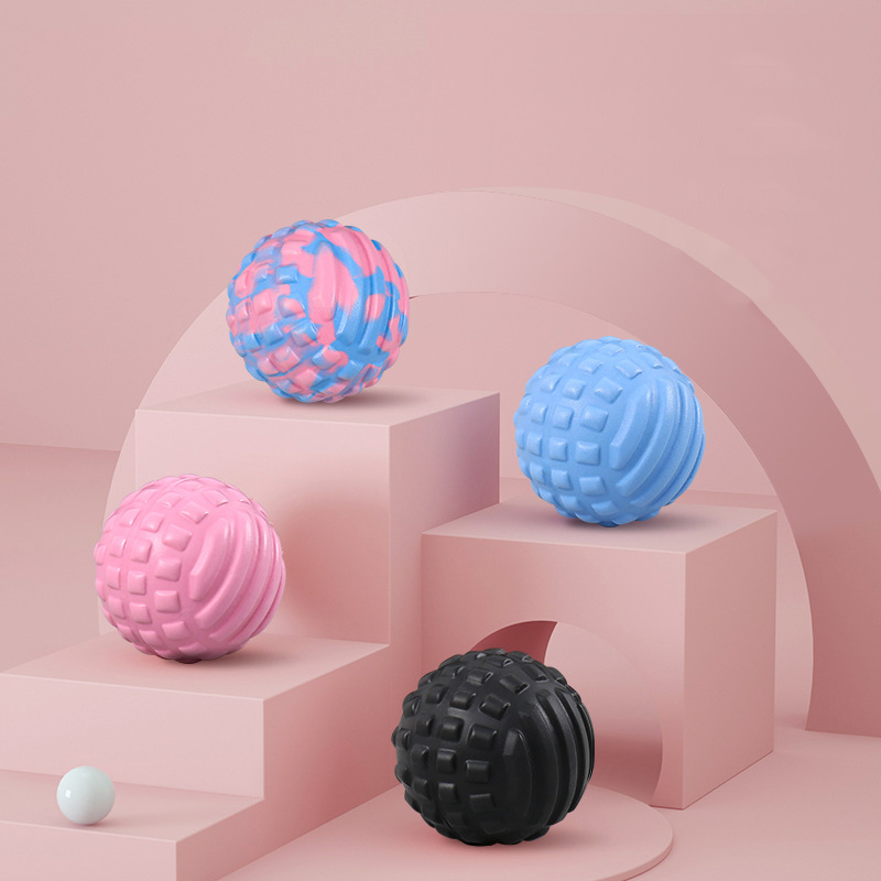 Diâmetro leve da bola da fáscia do relaxamento do corpo da aptidão 7cm material de tpe da bola da massagem da ioga