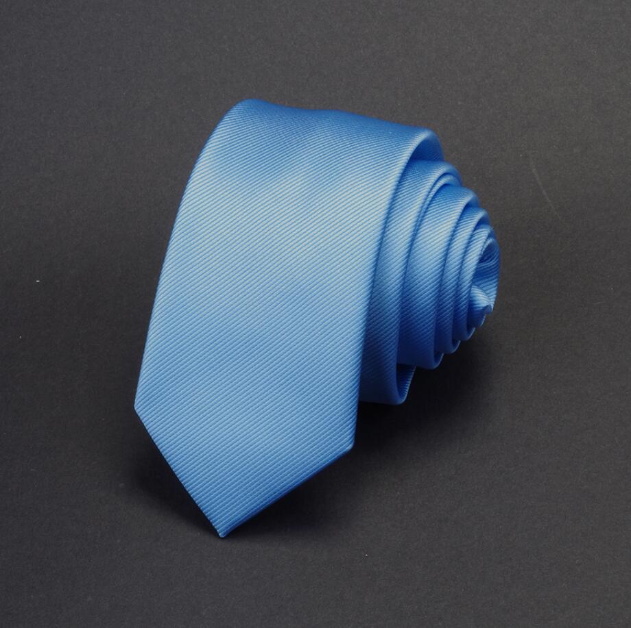 RBOCOTT-cravate pour hommes | Cravate de couleur unie 6cm, cravate Slim pour hommes, cravate rouge, mariage bleu décontracté, cravate de cou: 04