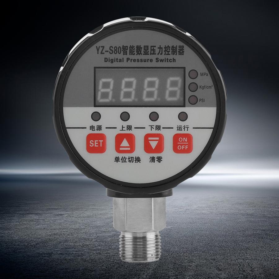 220v digitale trykkregulatorer 0-2 mpa 0.5% fs nøyaktighet for vannpumpe luft 1