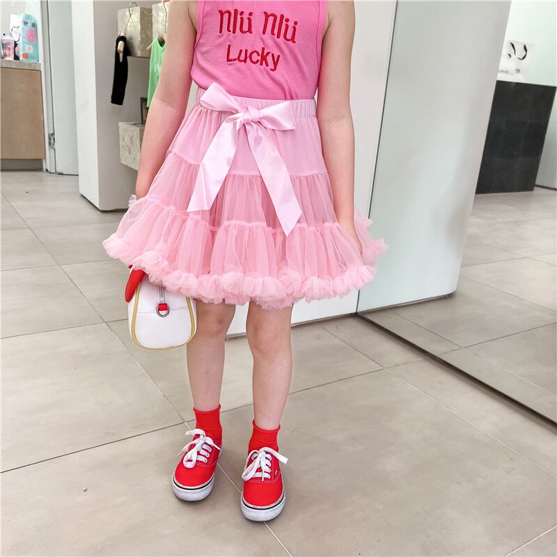 Falda por encima de la rodilla para niños y niñas, falda con cintura elástica, a la , sólida, moderna, cómoda, suave, adecuada, ligera, de verano