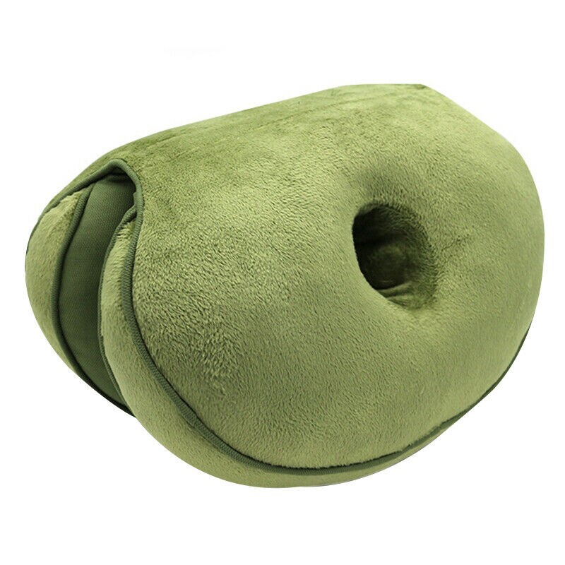 Coussin correcteur de Posture, coussin Push-Up pour les hanches, coussin de siège double confort, éponge orthopédique, tapis de siège: green