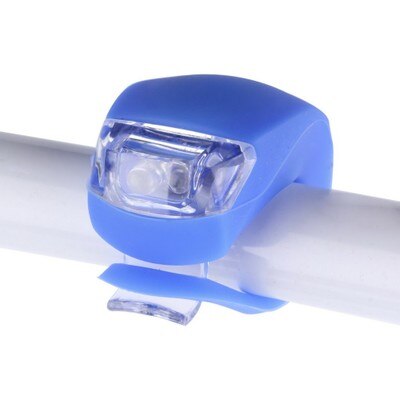 LED Bike Light Silicone Mountain Bike Set Push Cycle Clip Light Bicycle Tail Light Waterproof 3 Mode Full Light Flash Slow Flash