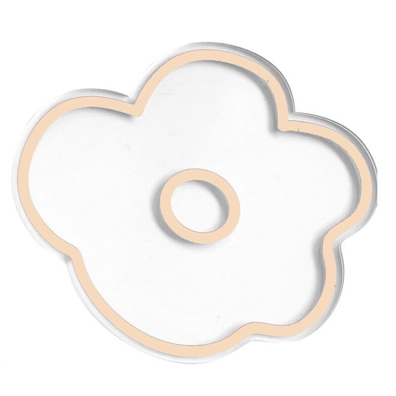 Posavasos acrílico transparente de estilo coreano, posavasos Multicolor con de flores, frutas y animales, herramientas de cocina y hogar, 1 Uds.: 3