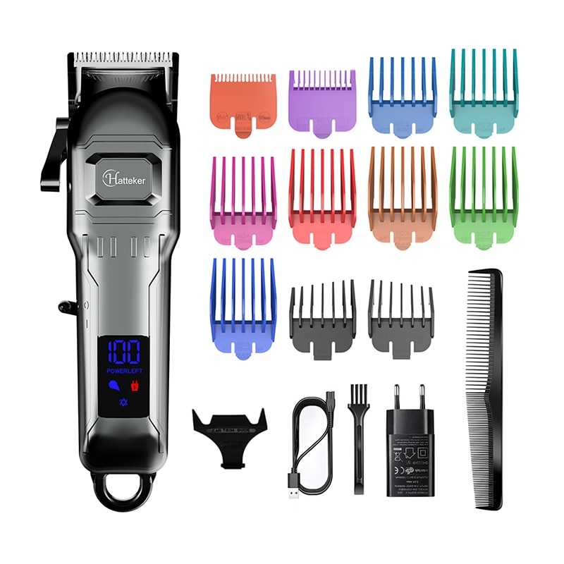 Professionele Verstelbare Grooming Tondeuse Sterke Elektrische Tondeuse Digitale Display Haar Snijder Kapper Machine Set