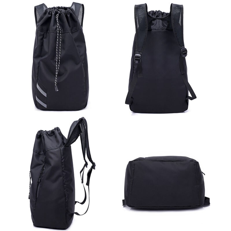 Mochila De Fútbol para hombre, Bolsa Escolar de gran capacidad, con cordón para gimnasio, baloncesto, bolas, cubo impermeable, deportes al aire libre, viajes
