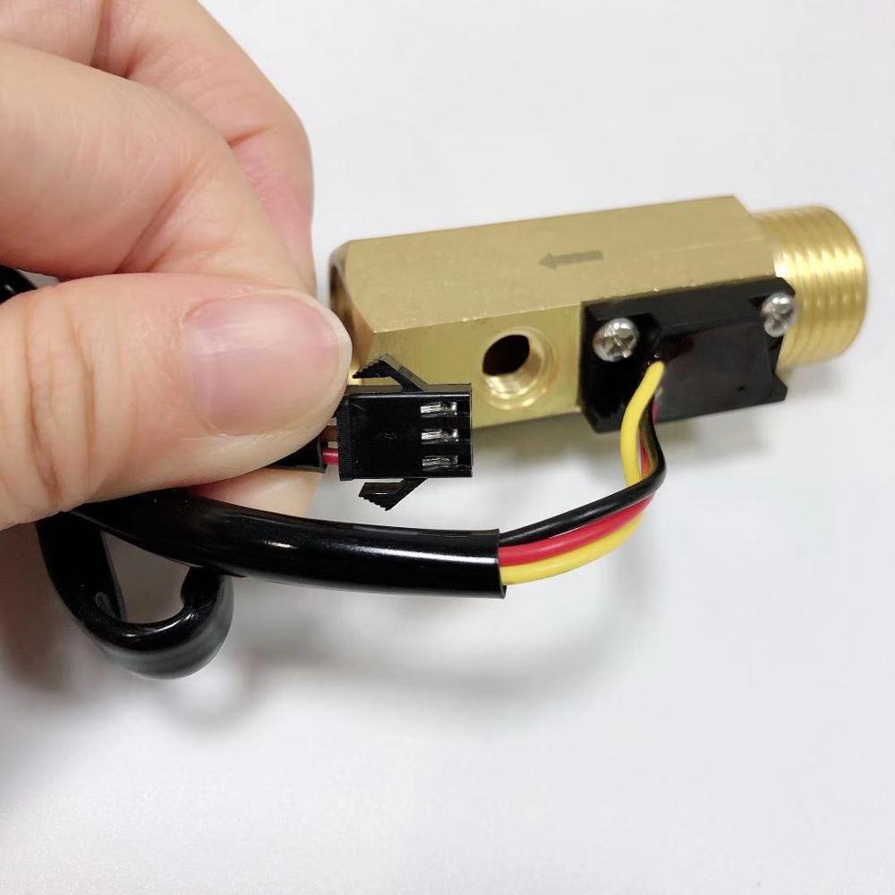 SEN-HZ21FH Mannelijke En Vrouwelijke Threads G 1/2 ''Messing Flow Sensor Pomp Pulse Niveau Schakelaar Voor Water Vloeibare Controle Tankless heater
