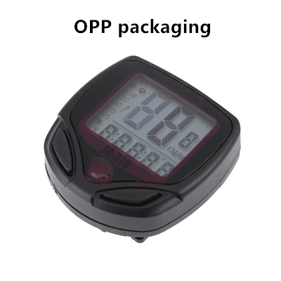 Waterproof Bike Computer Bicycle Meter Odometer Speedometer LCD Display Cycling Computer Velocimetro Wired Stopwatch: Opp package