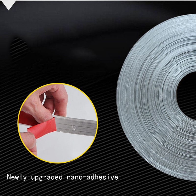 5 Meter Stainless Steel Flat Decorative Line Wall Sticker Titanium Gold Background Ceiling Edge Strip Self-adhesive For Home