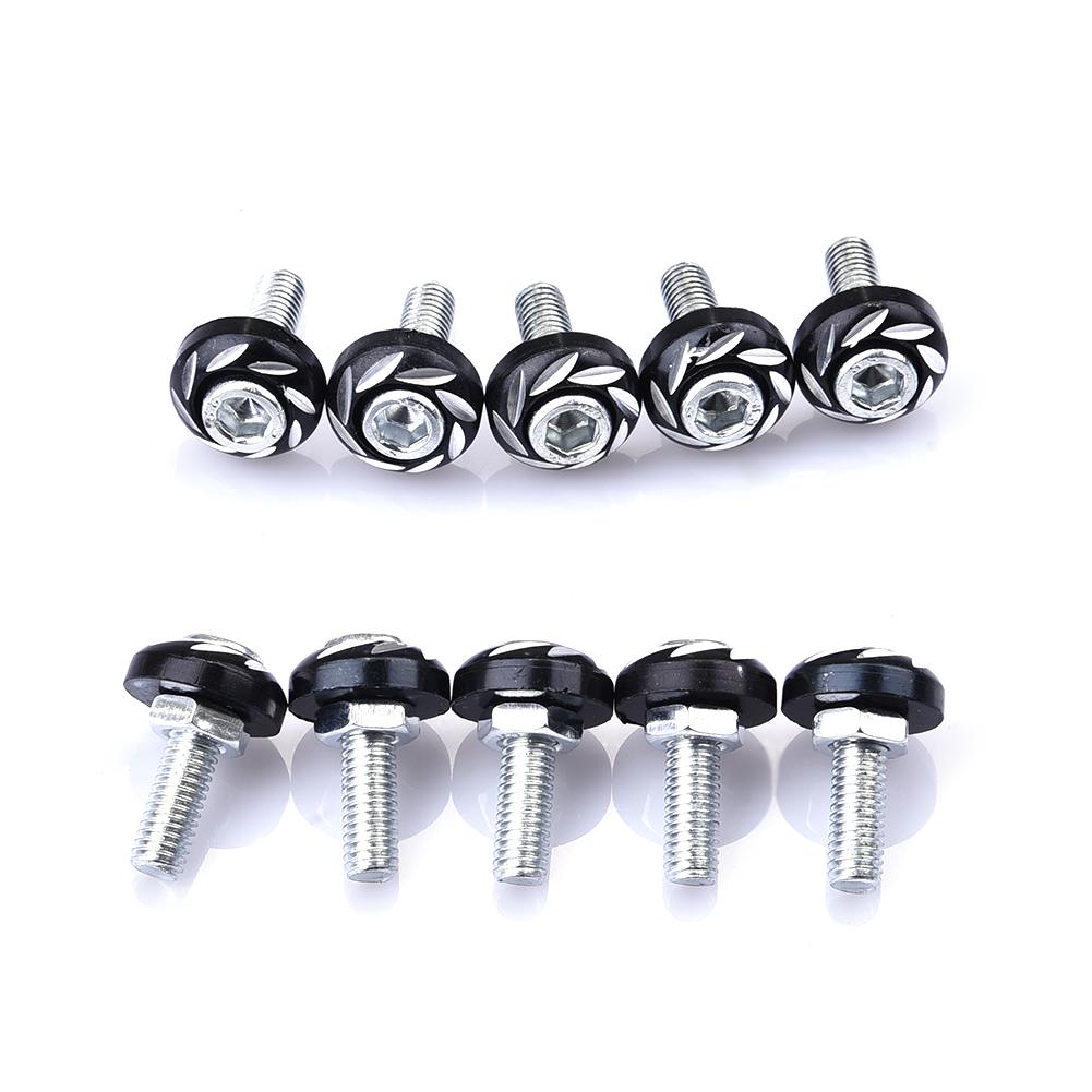 Auto Bout Univeral Aluminium 6mm Fasteners Washer Bumper Motor Concave Schroeven Washer Kentekenplaat Bouten Auto- styling